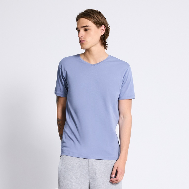 Premium basic tee "Conrad" Dusty Blue
